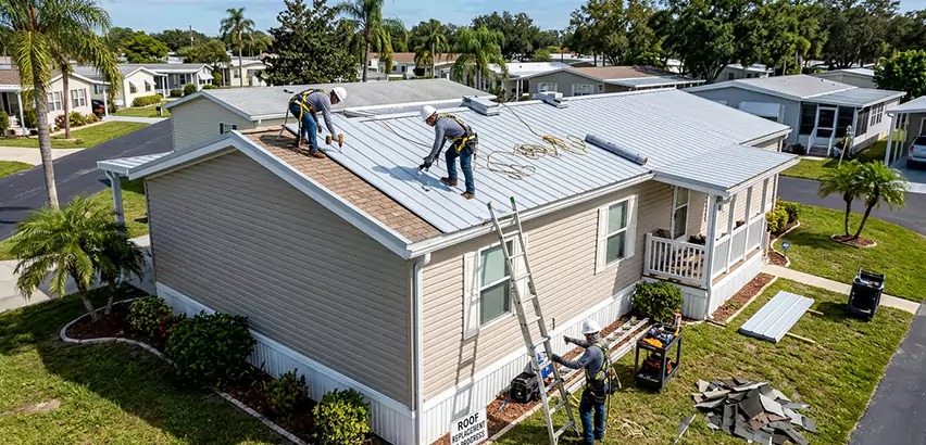 Mobile Home Metal Roof Replacement in Eastchester